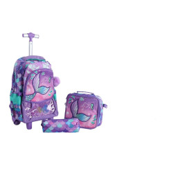 16 Inch Trolley Bag 3 Pcs Set - Mermaid